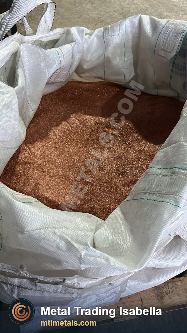 Fine granulated copper